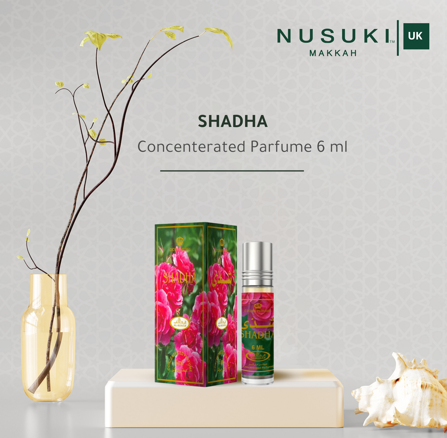Shadha Roll-On Perfume Oil 6 ml (Pack of 6)