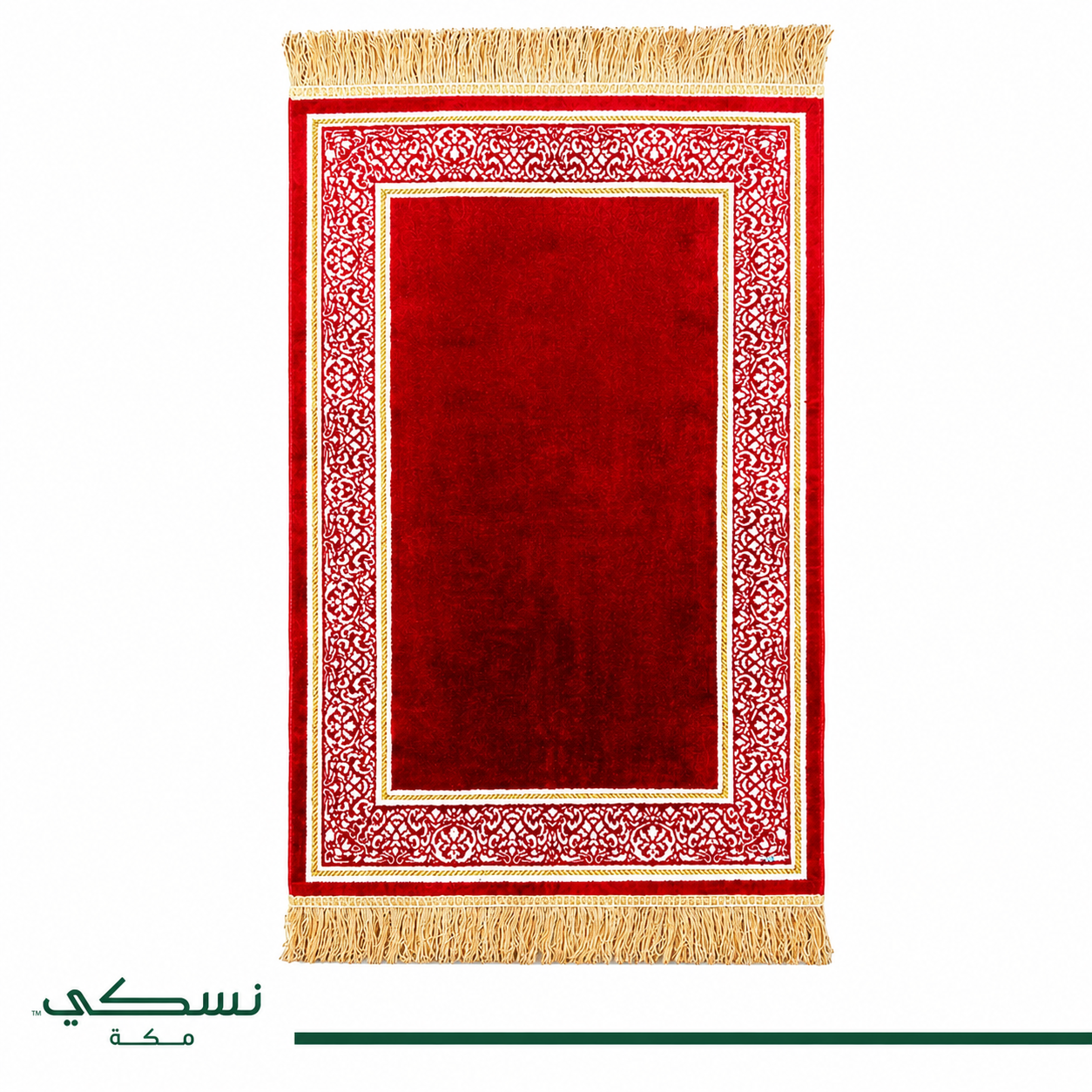 Sidrat Al Muntaha Velvet Prayer Mat by Nusuki | Premium Islamic Prayer Rug