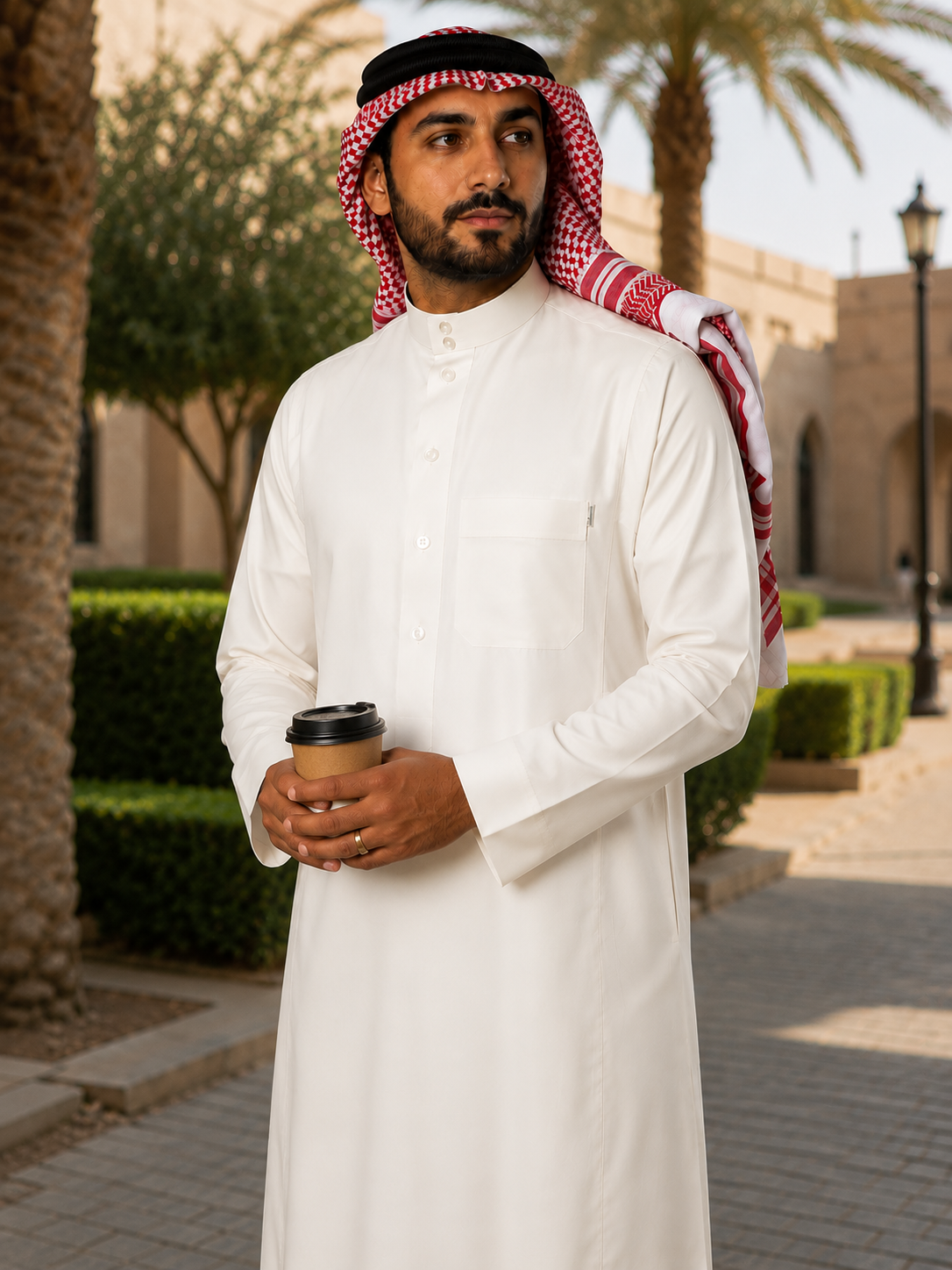 Nusuki Premium White Thobe