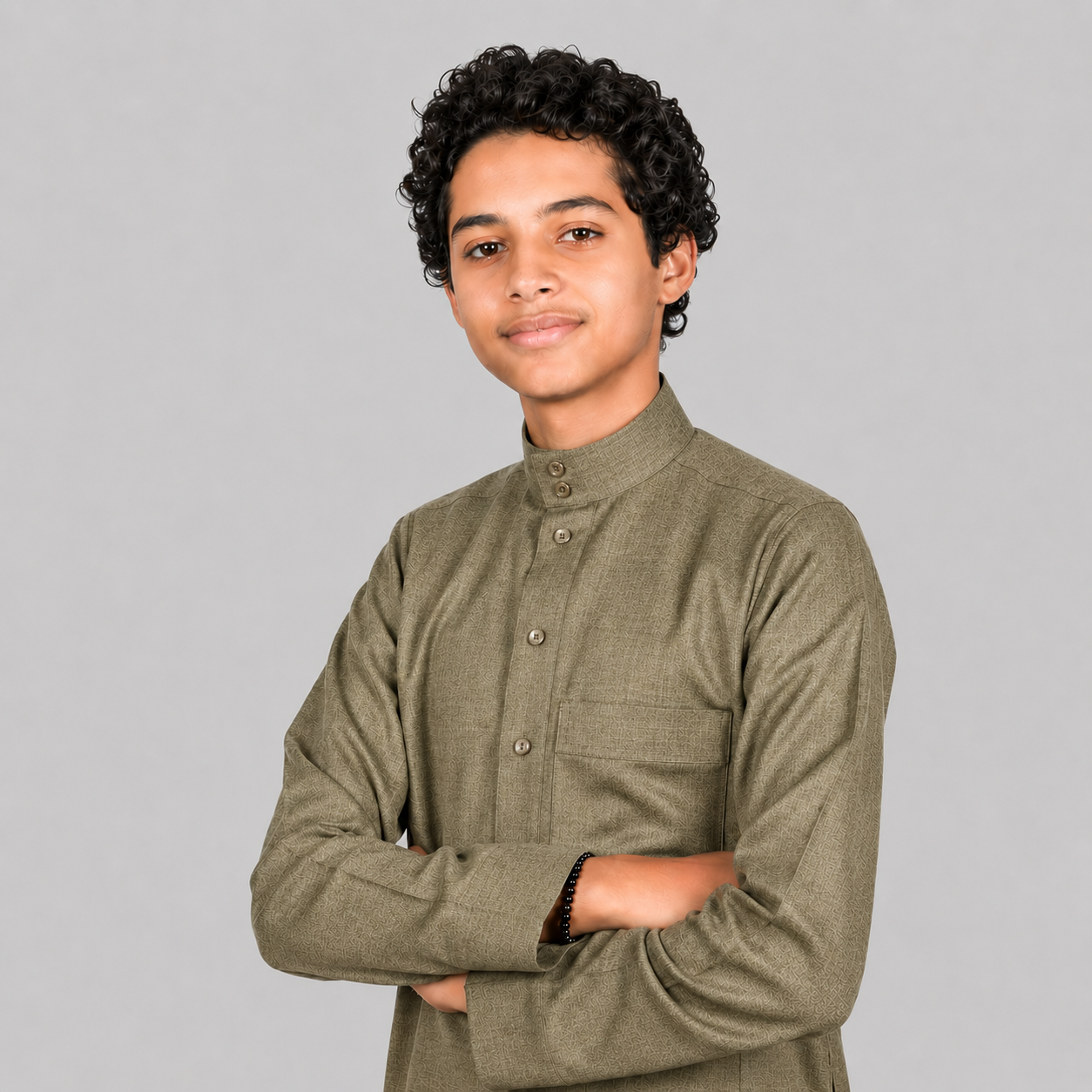 Kids Winter Thobe - Sand Brown - For Ramadhan , Eid , Events & Casual Use - Thaub , Thawb Thaob , Jubba , Dishdasha
