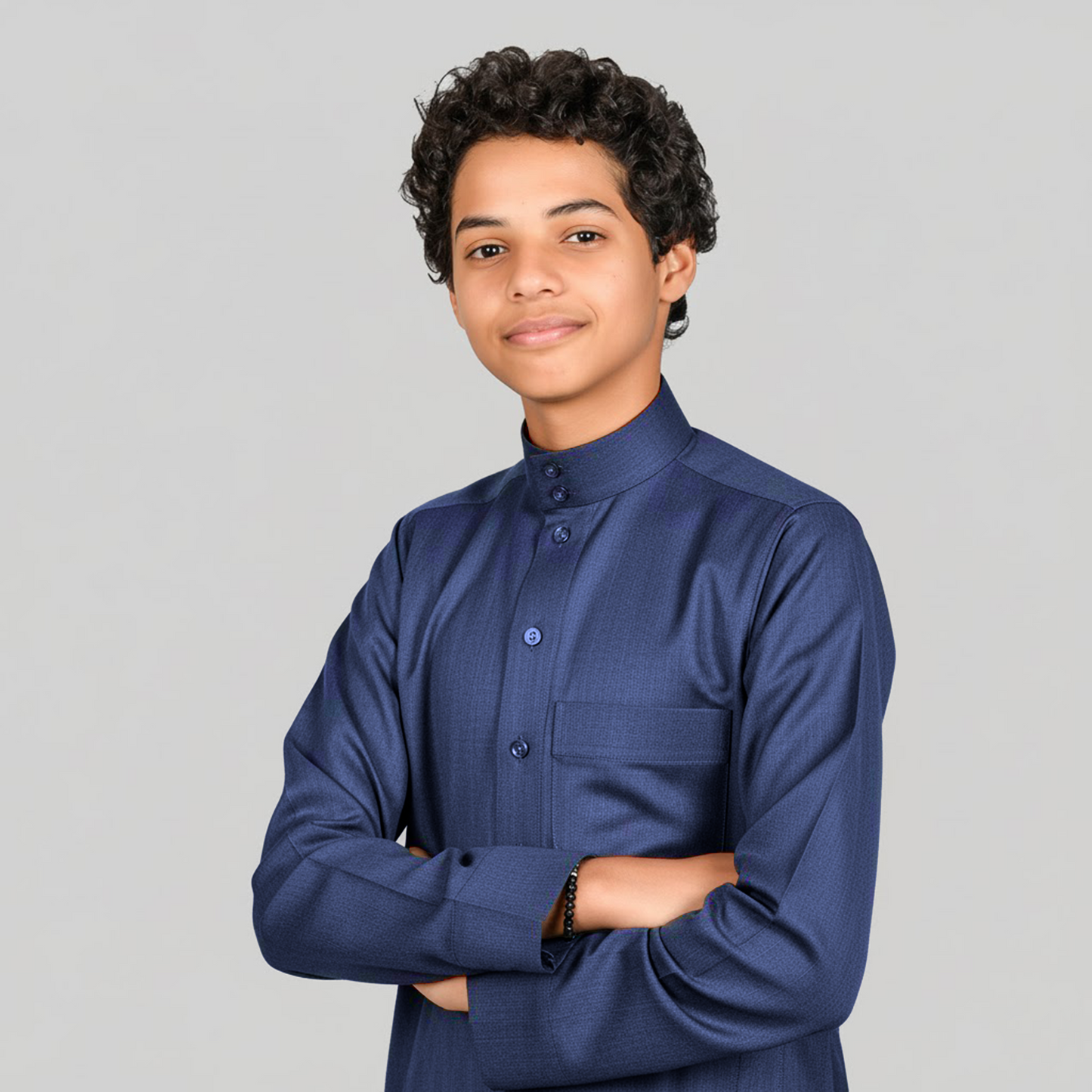 Kids Winter Thobe - Dark Blue