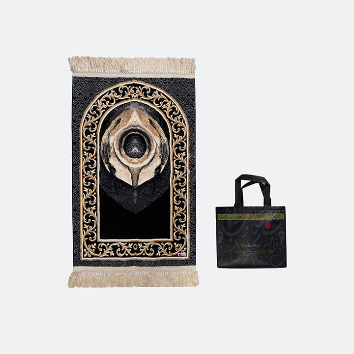 Elegant Black Stone Prayer Mat