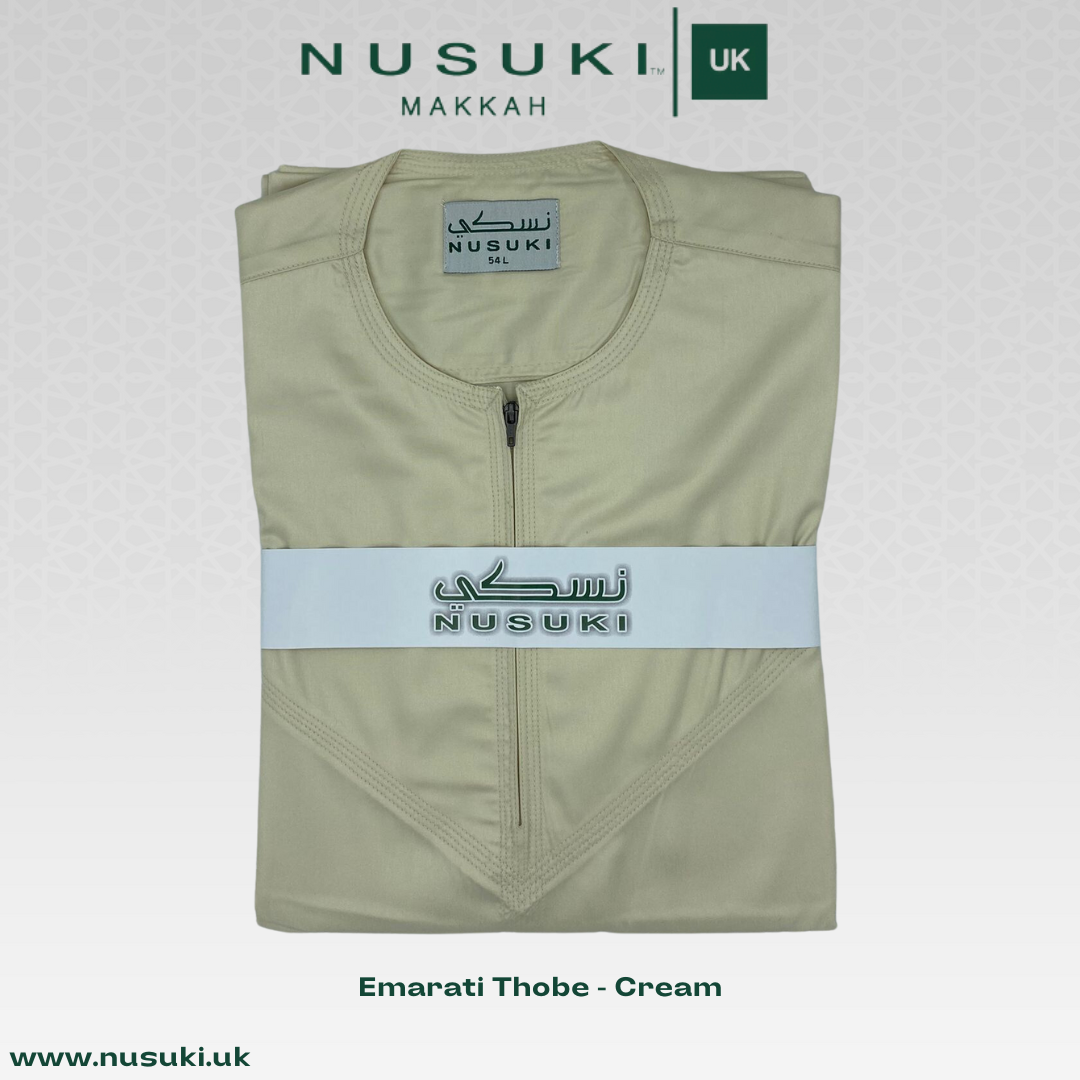 Emarati Thobe - Cream