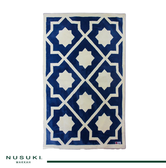 Al Atheer Padded Prayer Mat - Petroleum Blue