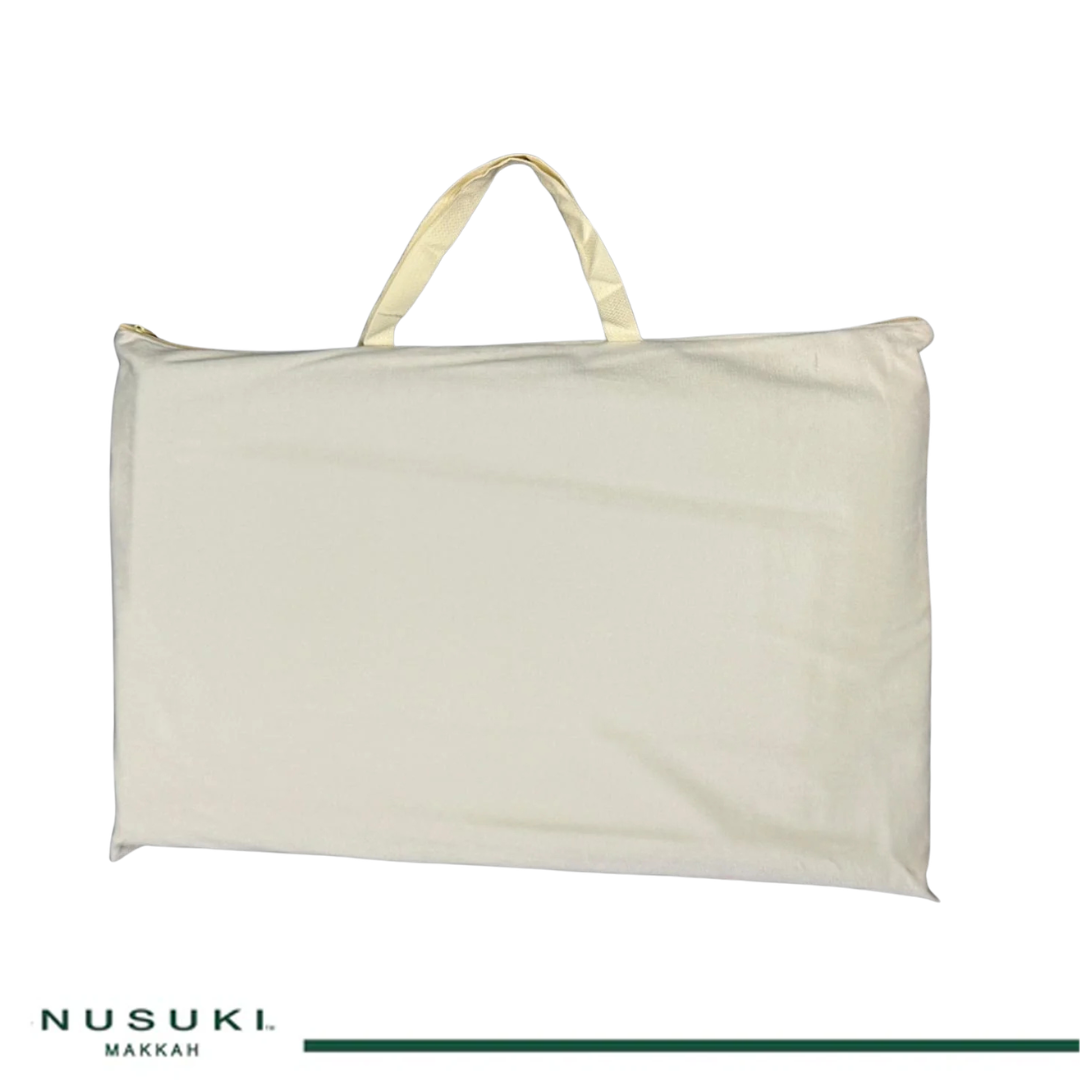 Nusuki Al Dhuhaa Luxury Padded Prayer Mat with Matching Carry Bag
