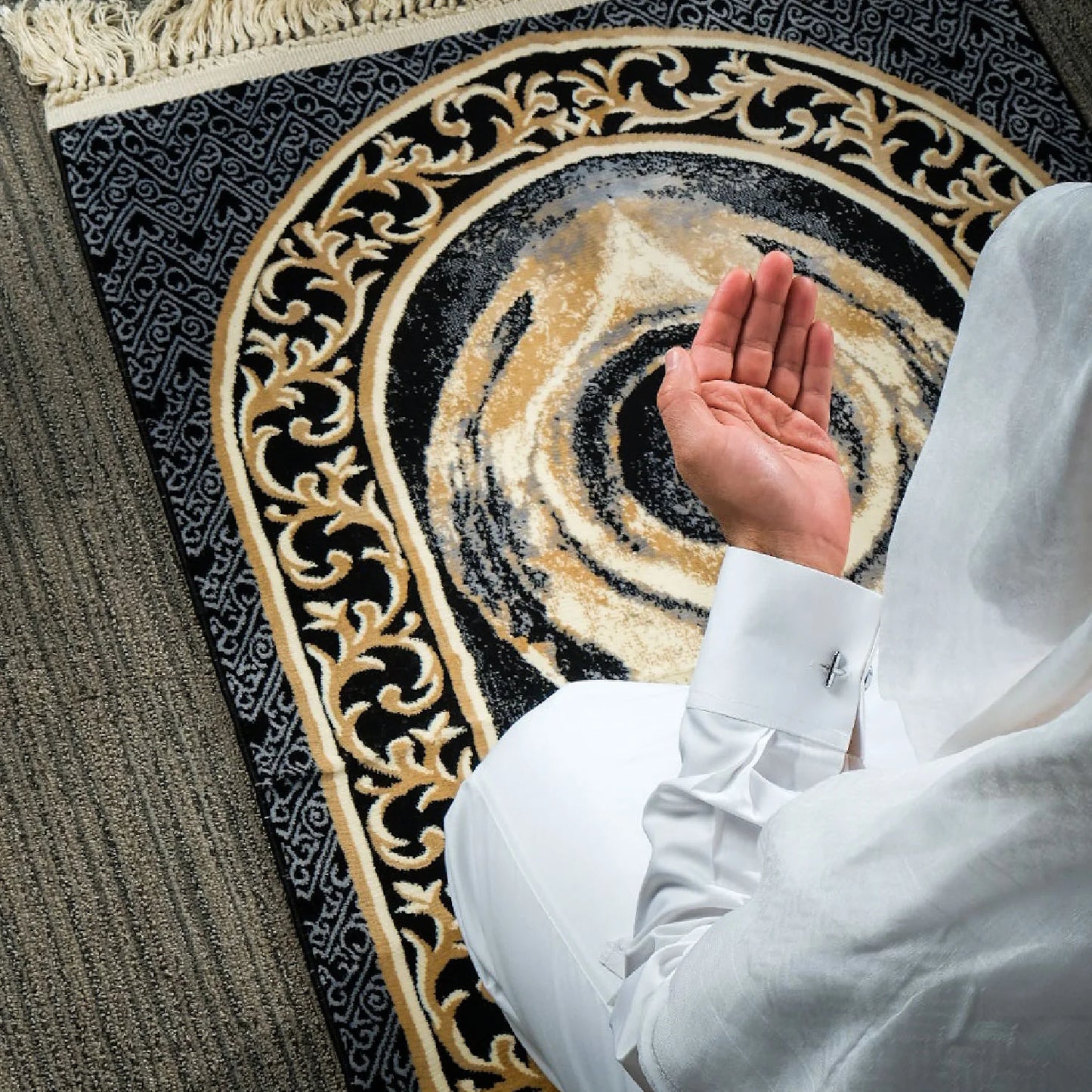 Black Stone Prayer Mat
