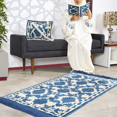 Al Turath Al Hejazi Prayer Set - Petroleum Blue