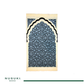 Minwal Fur Prayer Mat – Modern Slate - Design 4