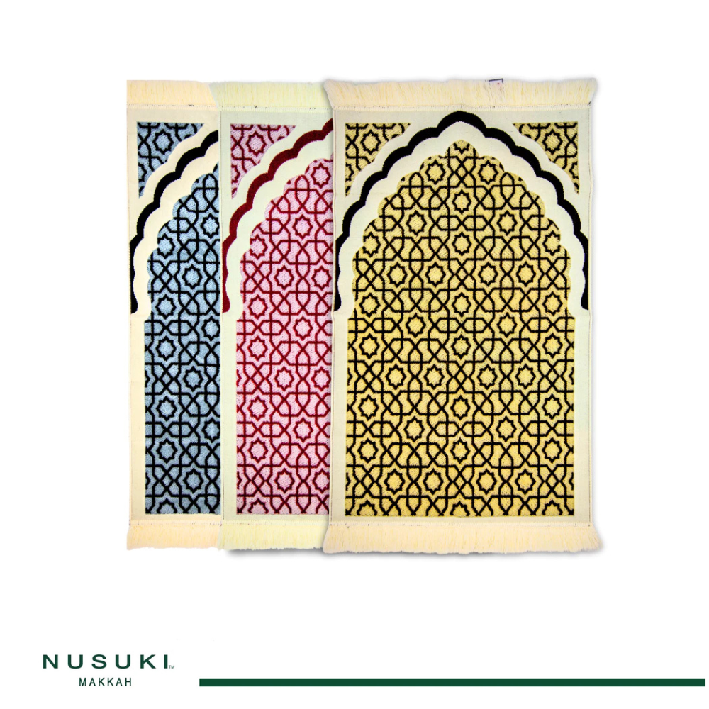 Minwal Fur Prayer Mat – Modern Slate - Design 4