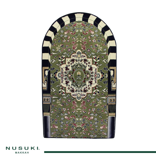 Al Rawdha Prayer Mat Arched with matching handbag