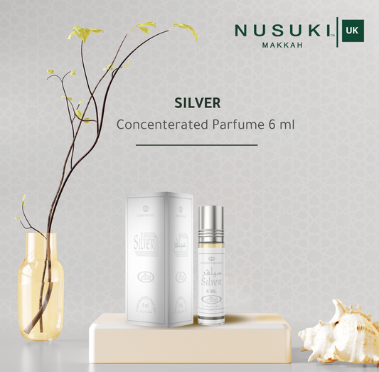 Silver Roll-On Perfume Oil 6 ml (Pack of 6)
