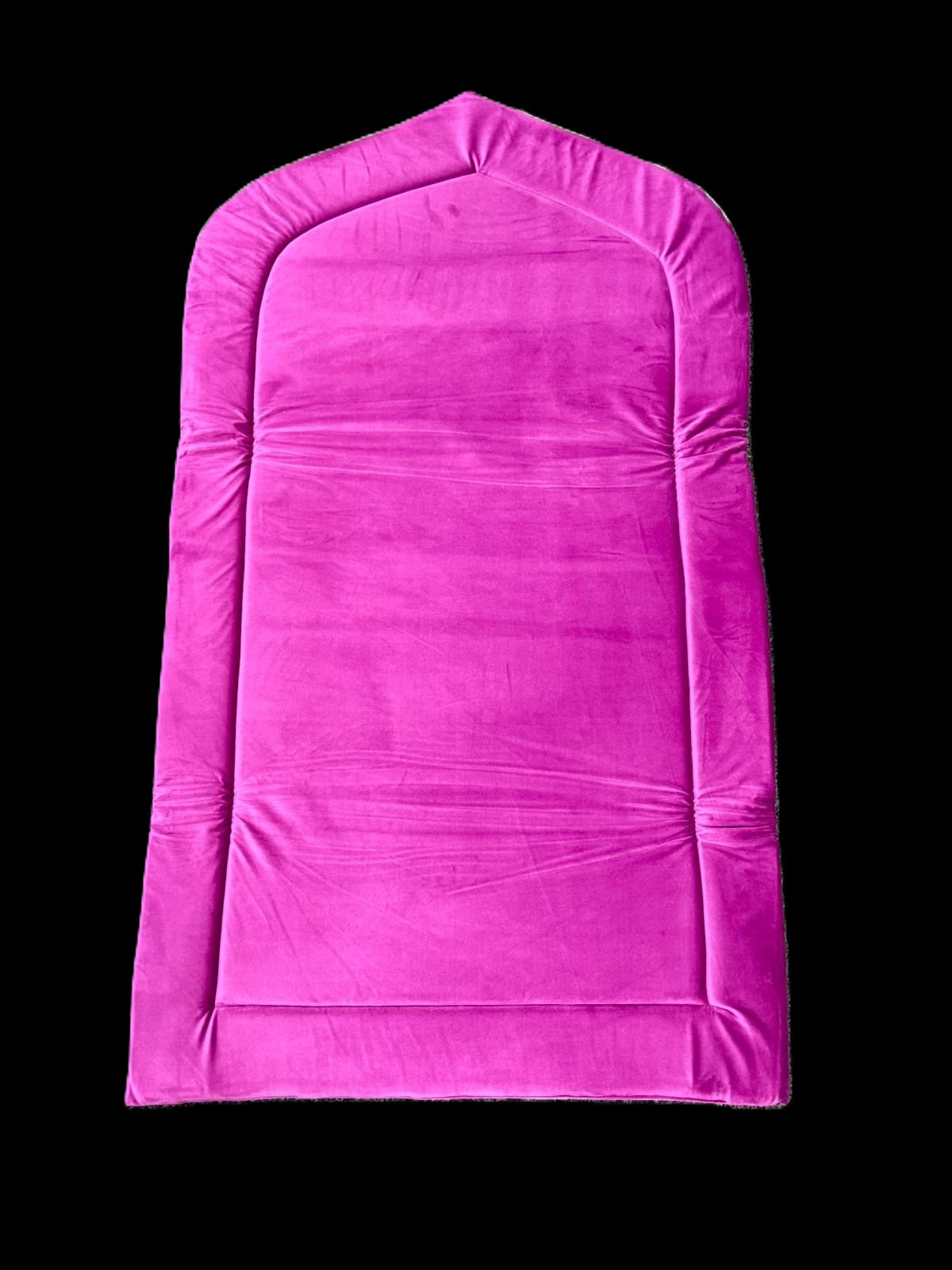 Al Dhuhaa Padded Prayer Mat with Matching Carry Bag – Luxury Soft Touch Super Comfortable Islamic Rug Sajjada Musalla