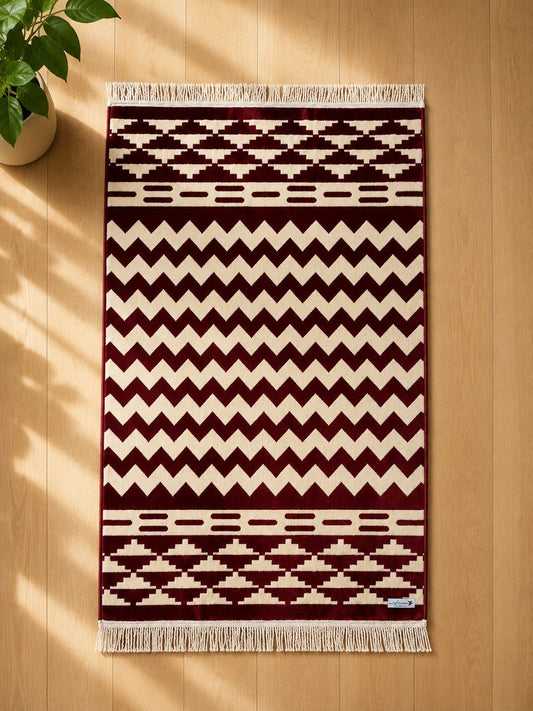 Al Bisat Classic Prayer Mat - Soft Feel Comfortable Rug - Lovely Islamic Gift For Her - Sajjada Sajada Janamaz Musalla