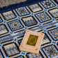 Minwal Al Mutamayiza XL Blue Prayer Mat – Salah Rug for Men & Women