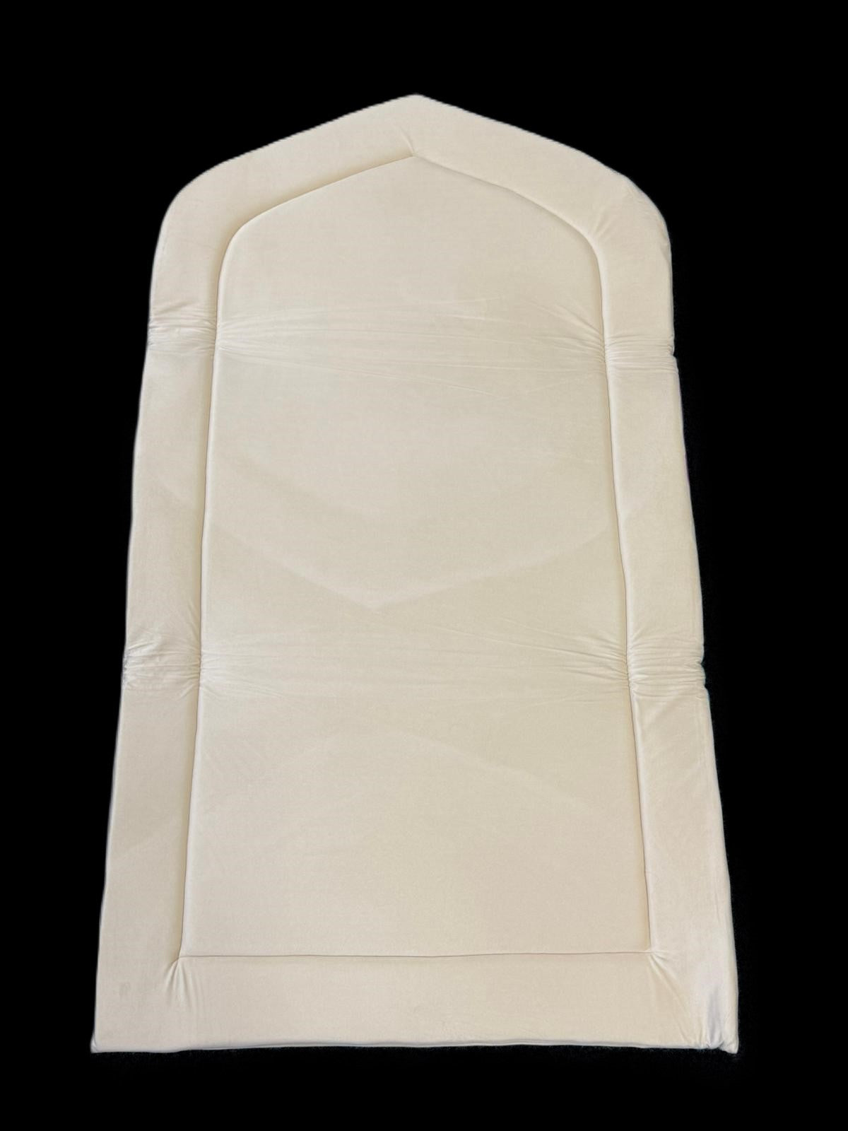Al Dhuhaa Padded Prayer Mat with Matching Carry Bag – Luxury Soft Touch Super Comfortable Islamic Rug Sajjada Musalla