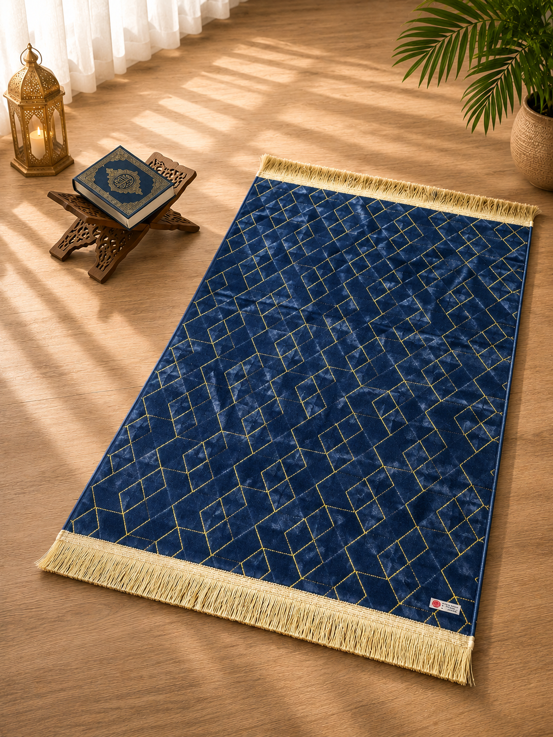 Minwal Al Istabraq XXL Prayer Mat Made in Madina Luxury Islamic Musallah