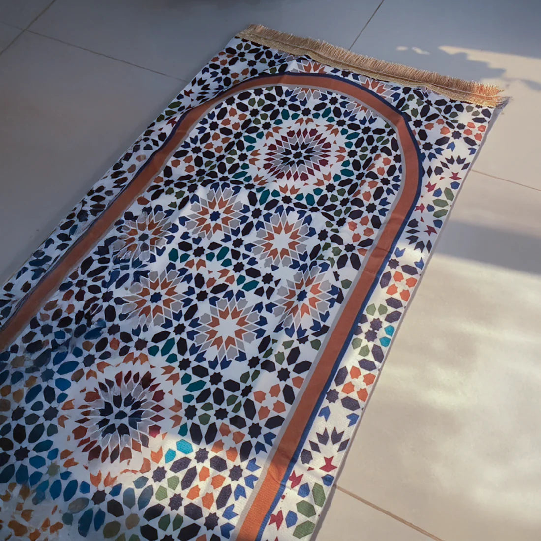 Arabesque Padded Prayer Mat with HandBag