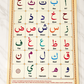 Arabic Alphabet Practice Chart Laminated | Learn & Trace Arabic Letters | Educational Poster