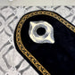 Round Black Stone Prayer Mat