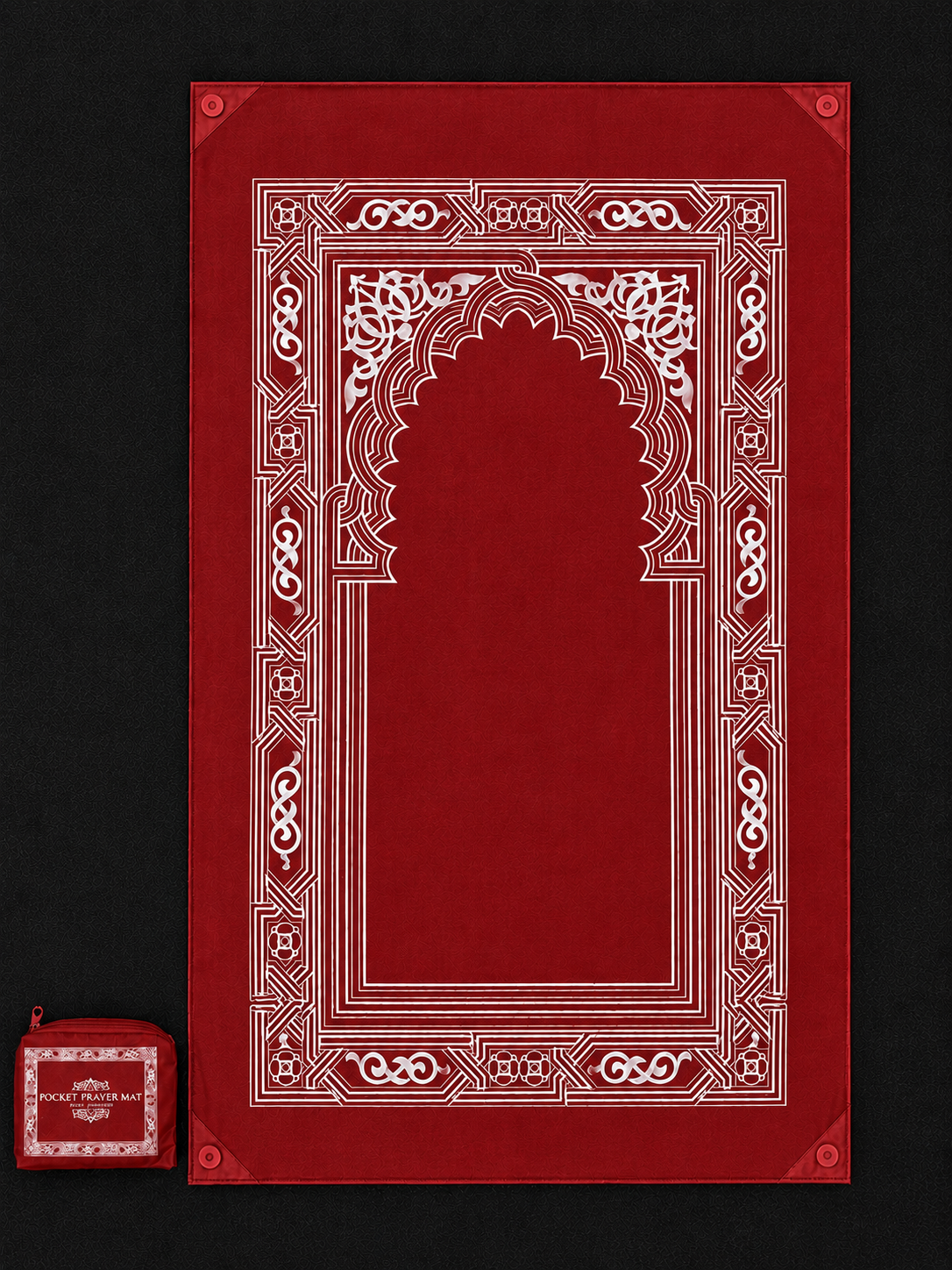 Pocket Size Travel Prayer Mat For Home & Outdoors - Lightweight Sajjada ,  Sajada, Affordable Salah Rug , Janamaz