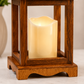 Rustic LED Hanging Lantern with Flameless Candle – Warm White Decorative Indoor & Outdoor Light