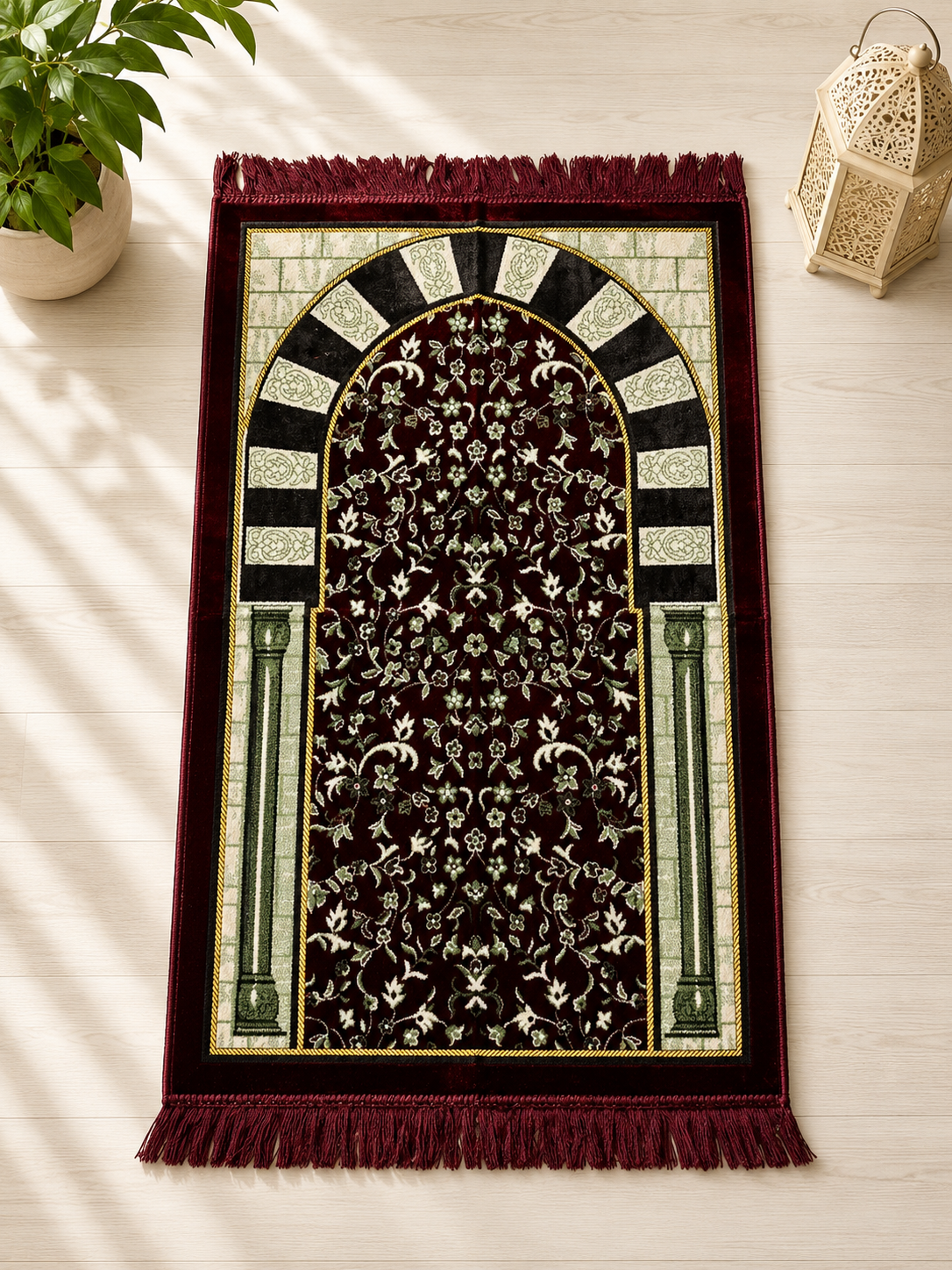 Rawdha Economy Floral Prayer Mat