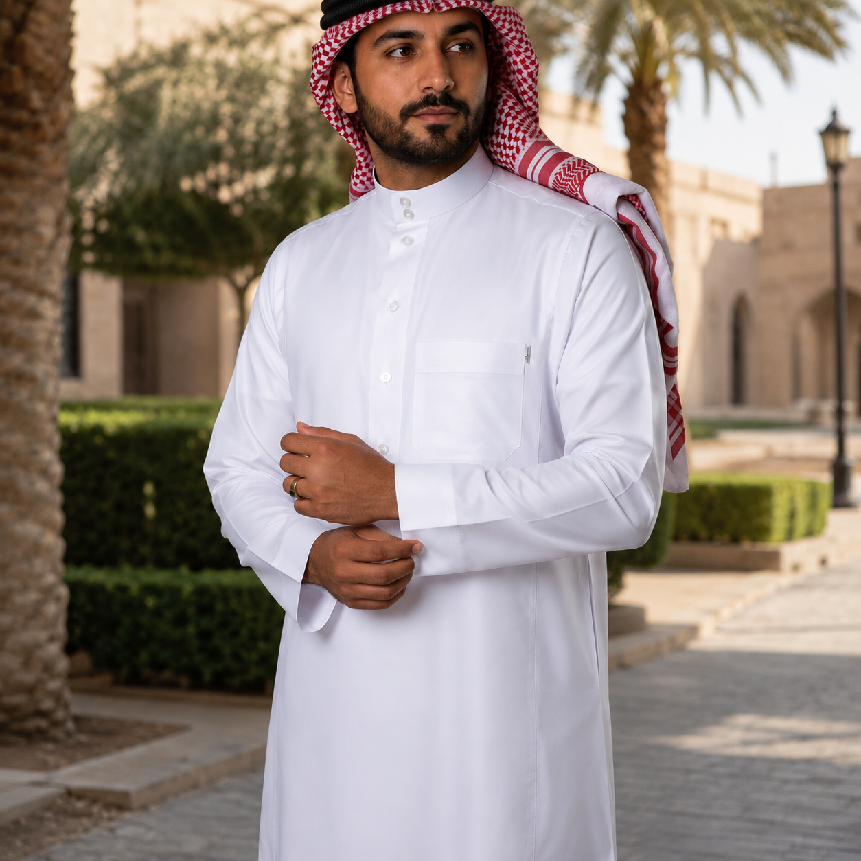 Nusuki Premium White Thobe