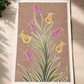 NUSUKI Turkish Embroidered Floral Prayer Mat - Tulip