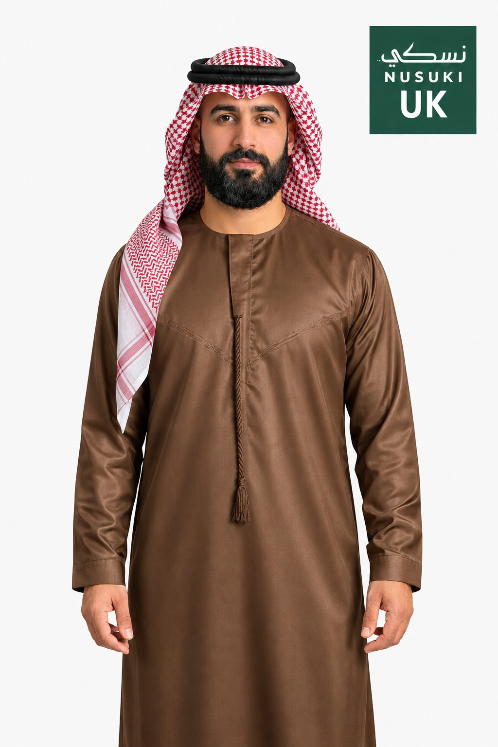 Nusuki Emarati Thobe With Tassel - Mix Colors - Men's Clothing For Ramadhan , Eid & Casual Use - Thaub , Thawb Thaob , Jubba , Dishdasha