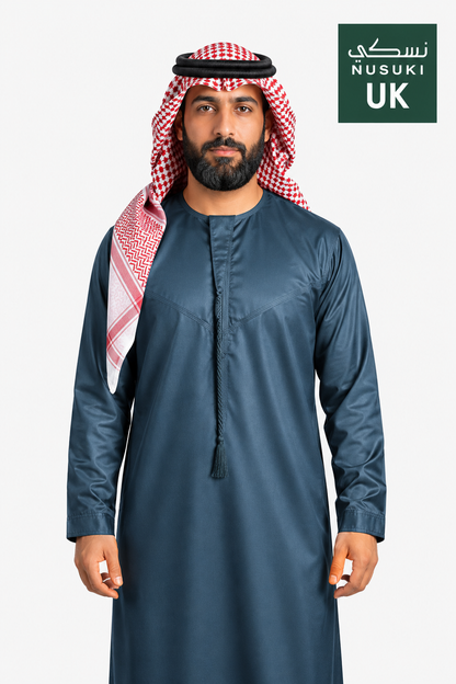 Nusuki Emarati Thobe With Tassel - Mix Colors - Men's Clothing For Ramadhan , Eid & Casual Use - Thaub , Thawb Thaob , Jubba , Dishdasha