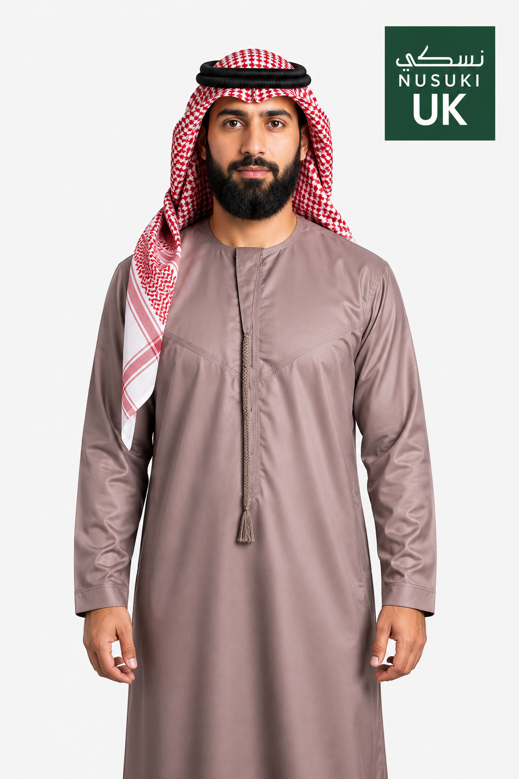 Nusuki Emarati Thobe With Tassel - Mix Colors - Men's Clothing For Ramadhan , Eid & Casual Use - Thaub , Thawb Thaob , Jubba , Dishdasha
