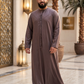 Nusuki Emarati Thobe With Tassel - Mix Colors - Men's Clothing For Ramadhan , Eid & Casual Use - Thaub , Thawb Thaob , Jubba , Dishdasha