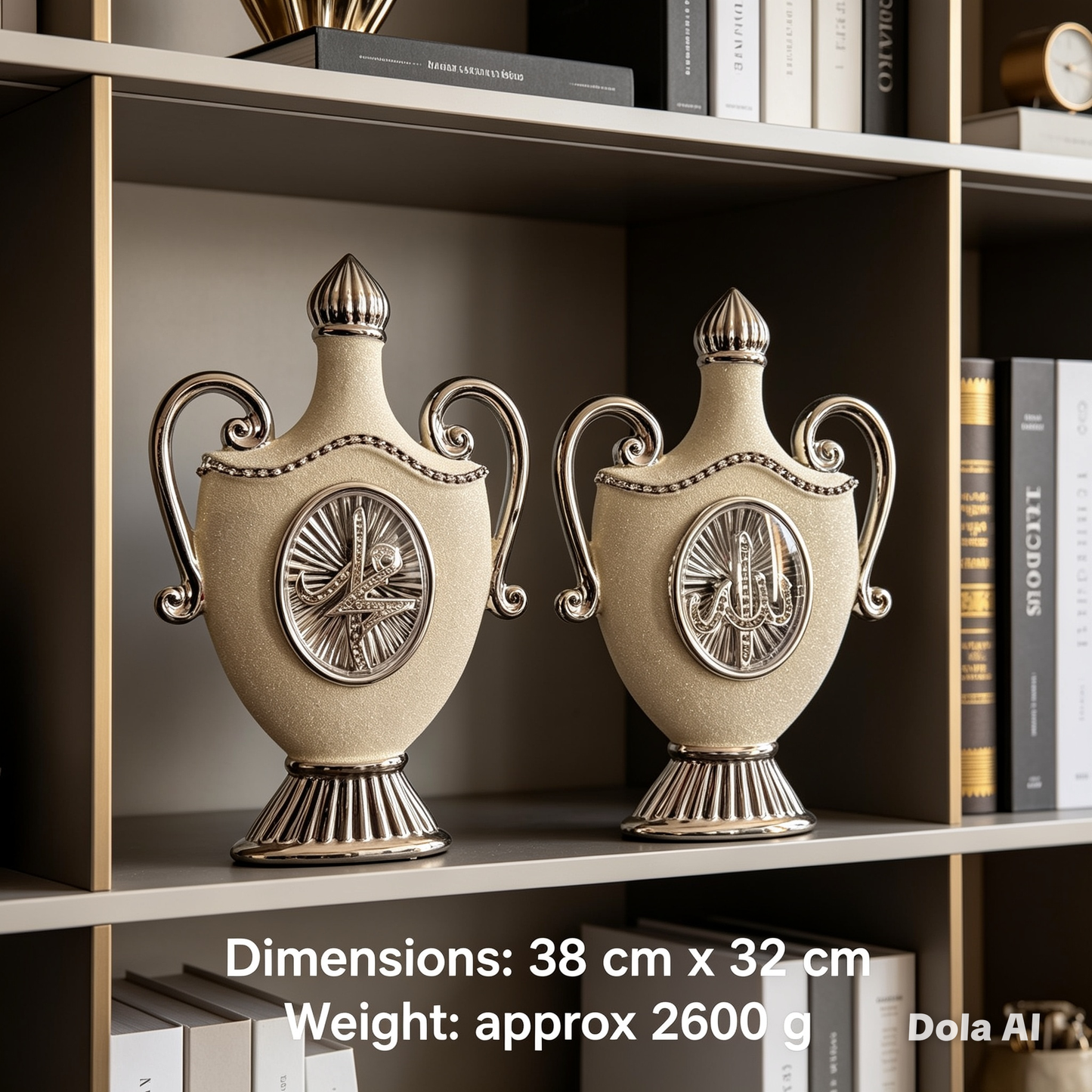 Buy 2 Get 3 Allah and Muhammad Names Vase Set - Islamic Decorative Ornament , Collectible - Clearance Sale - Religious Gift