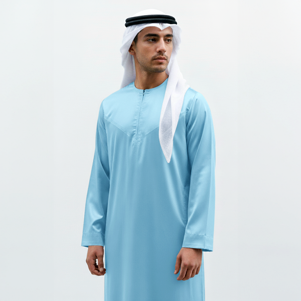 Nusuki Emarati Thobe - Sky Blue