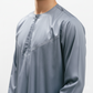 Emarati Thobe - Light Grey - Men's Clothing For Ramadhan , Eid & Casual Use - Thaub , Thawb Thaob , Jubba , Dishdasha