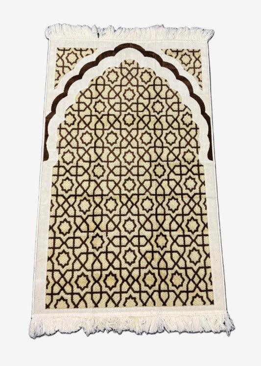 Minwal Fur Prayer Mat – Modern Slate - Design 4