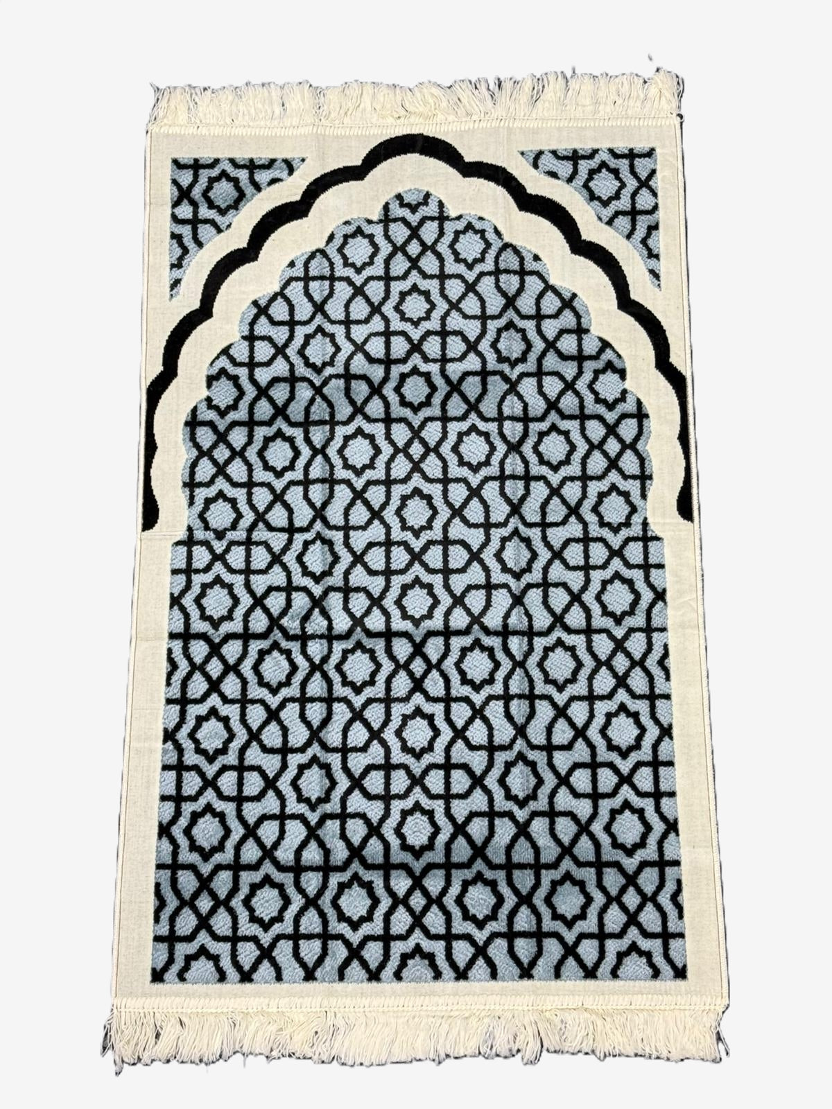 Minwal Fur Prayer Mat – Modern Slate - Design 4