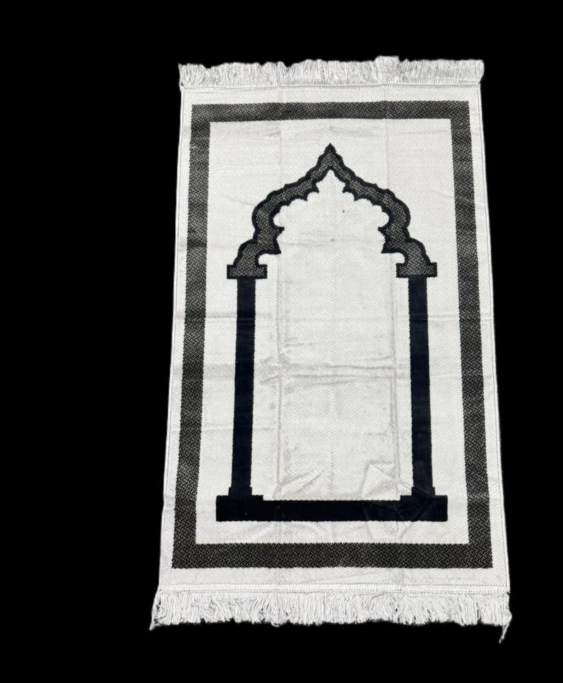 Minwal Fur Prayer Mat – Modern Arch - Design 1 - Islamic Rug Sajjada Sajada Musalla Janamaz