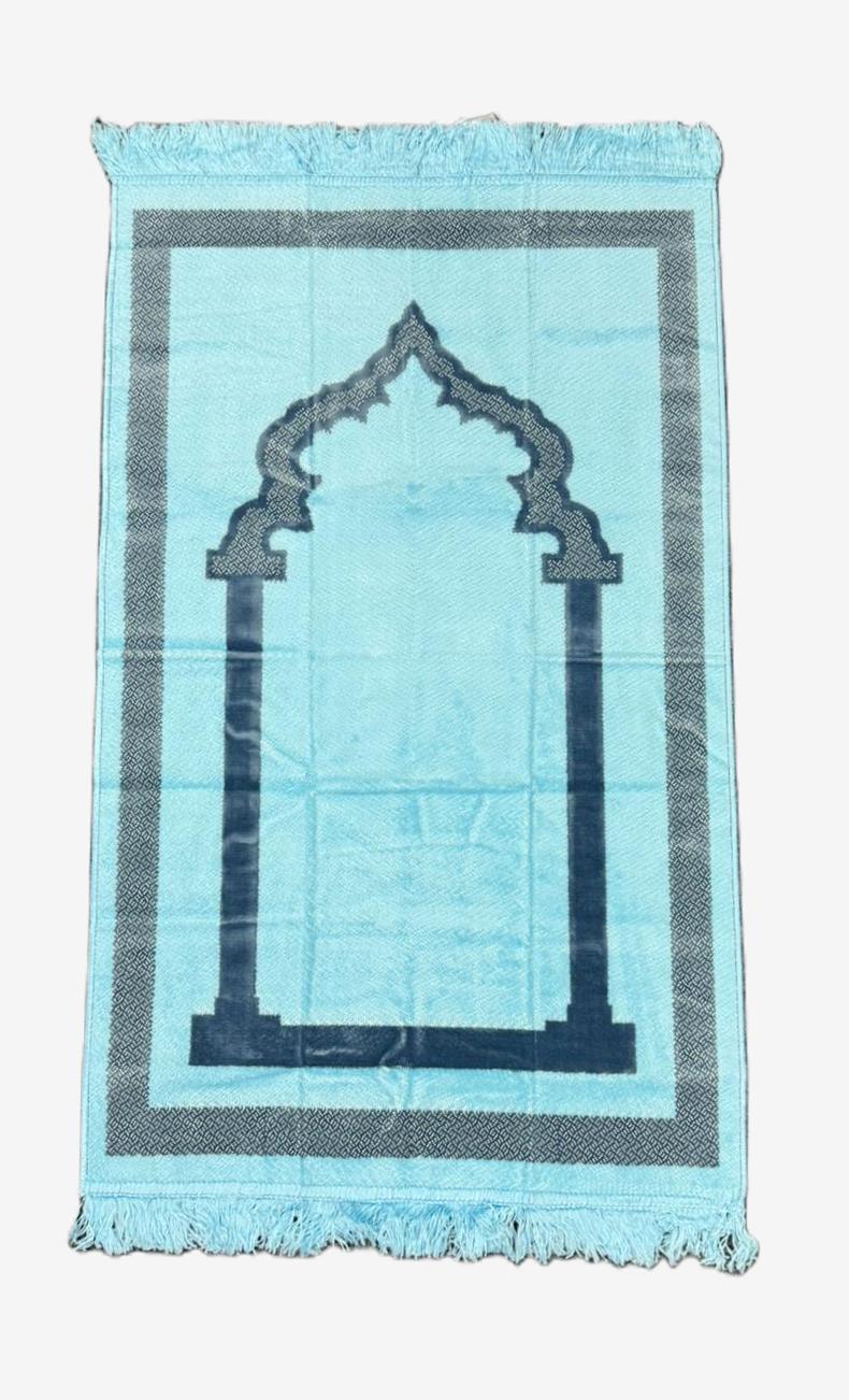 Minwal Fur Prayer Mat – Modern Arch - Design 1 - Islamic Rug Sajjada Sajada Musalla Janamaz
