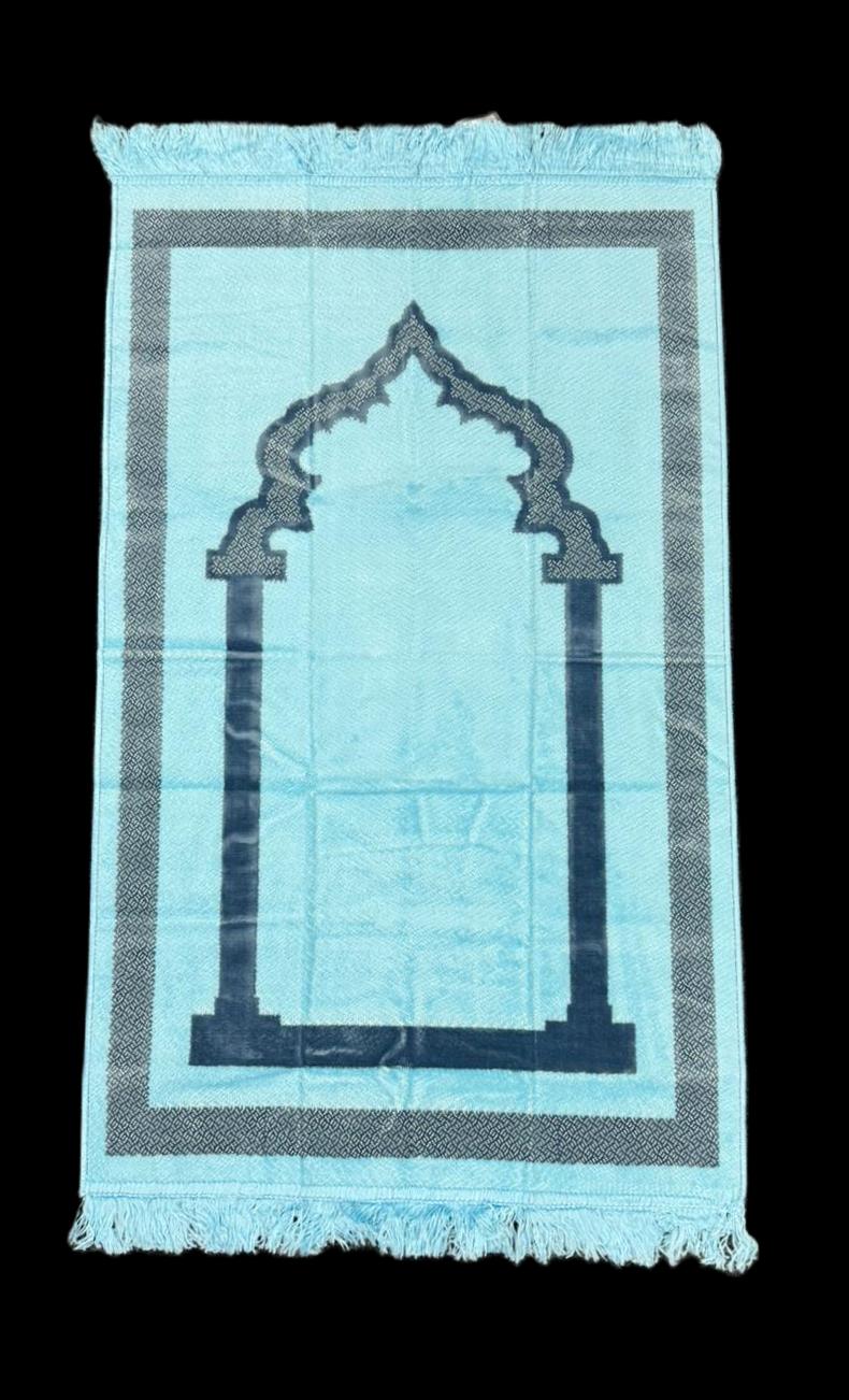 Minwal Fur Prayer Mat – Modern Arch - Design 1 - Islamic Rug Sajjada Sajada Musalla Janamaz