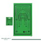 Minwal Non-Woven Travel Prayer Mat with Matching Carry Pouch