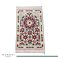 Minwal Fur Prayer Mat – Rose Arabesque - Design 5