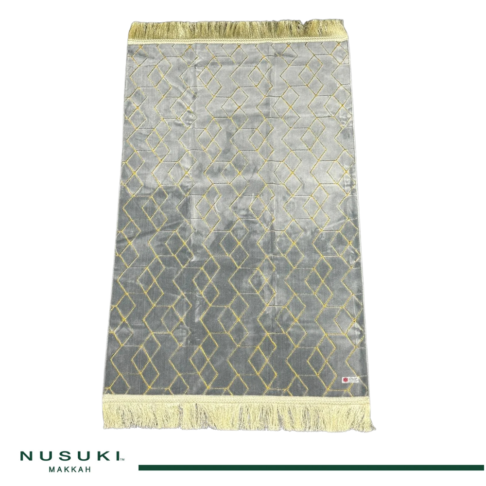 Al Istabraq XXL Prayer Mat by Minwal - Extra Spacious Salah Rug