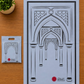 Minwal Non-Woven Travel Prayer Mat with Matching Carry Pouch