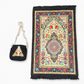 "Zadi" Travel Prayer Mat With Matching Carry Bag - Light Weight Islamic Rug Sajjada Sajada Musalla Janamaz