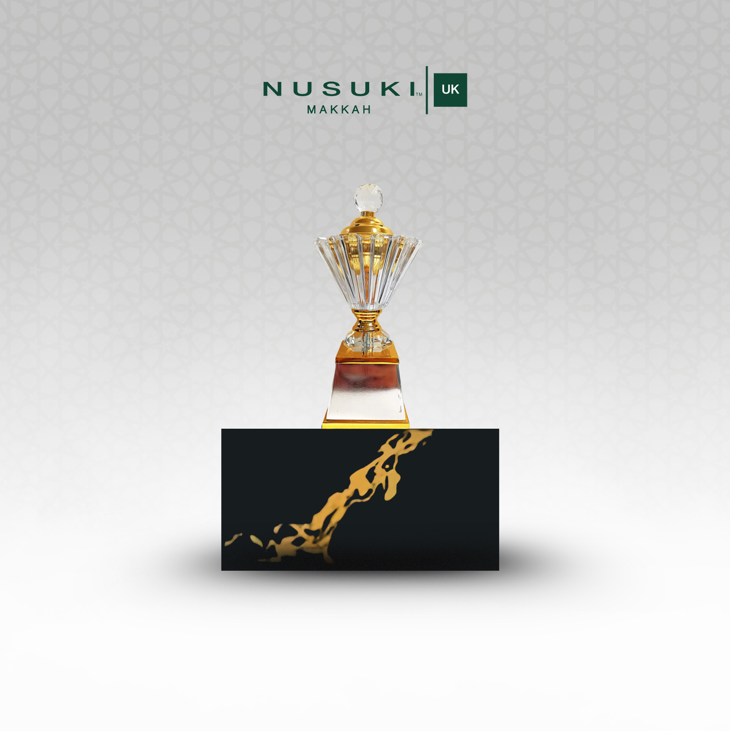 Crystal Gold Mubkhar – Elegant Arabic Incense Burner Decor