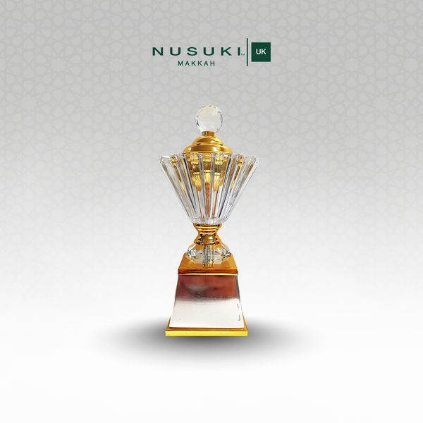 Crystal Gold Mubkhar – Elegant Arabic Incense Burner Decor