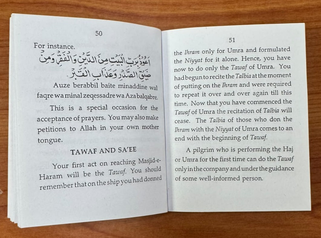Hajj & Umrah Guide Book (Handy Pocket Size) – Step-by-Step Hajj & Umrah Manual with 46 Essential Topics | 132 Pages