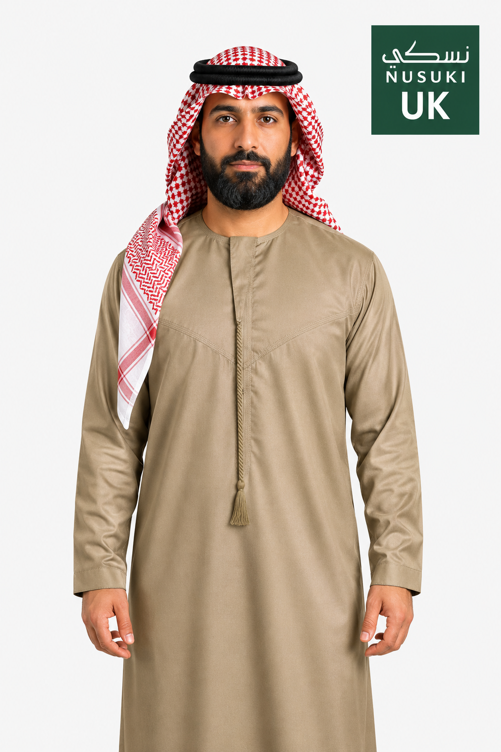 Nusuki Emarati Thobe With Tassel - Mix Colors - Men's Clothing For Ramadhan , Eid & Casual Use - Thaub , Thawb Thaob , Jubba , Dishdasha