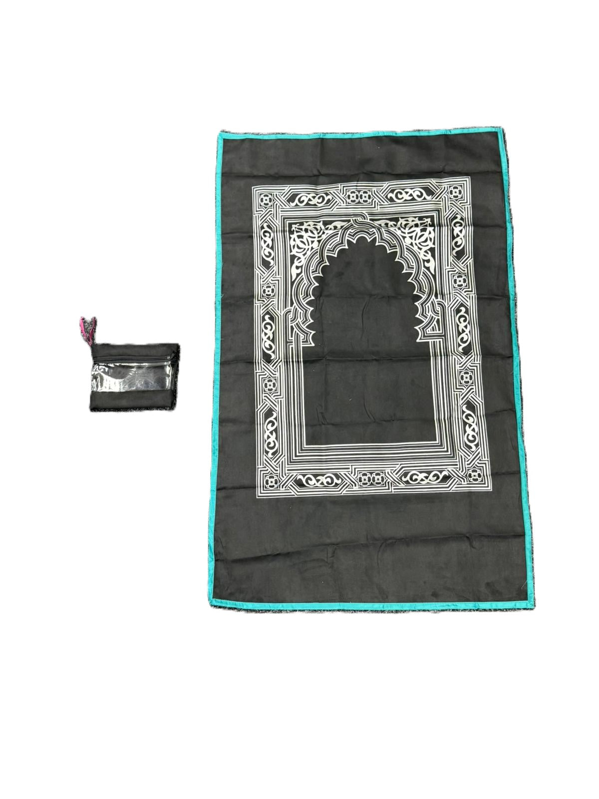 Travel Prayer Mat With Matching Carry Bag – Lightweight Islamic Rug Sajjada Sajada Musalla Janamaz